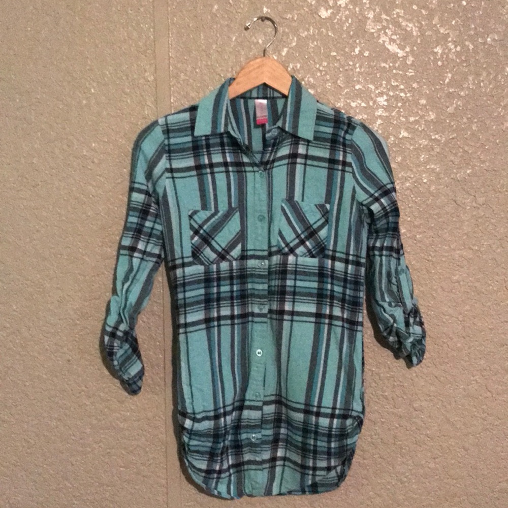 No Boundries | Mint Flannel | Button up